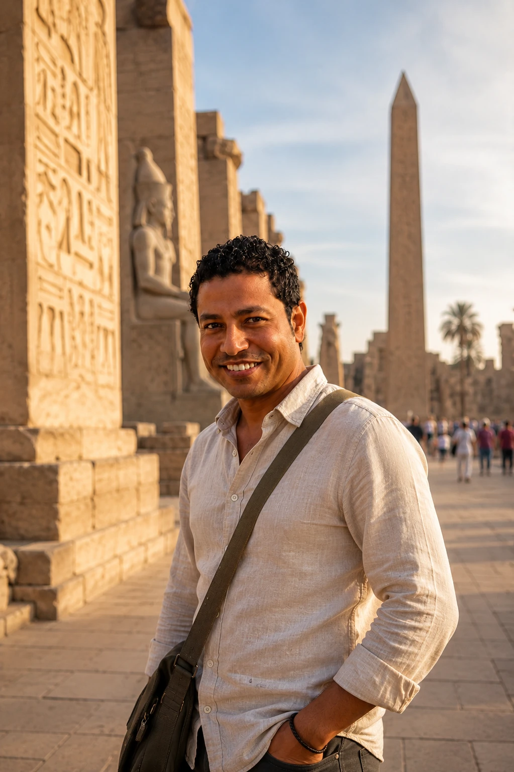 Hisham, guide égyptologue francophone à Louxor, Égypte